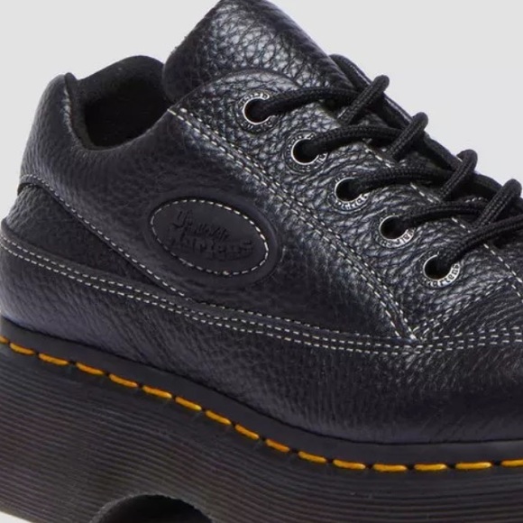 Dr. Martens BUZZ 5-EYE MILLED NAPPA LEATHER SHOES — Black, US Size 9 - Picture 8 of 10